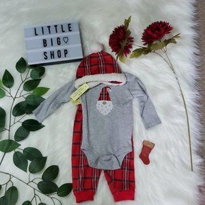 Infant's 3 piece Christmas Matching Set/NWT/3-6 Mn